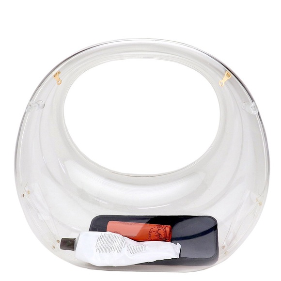 Acrylic Transparent Moon Shape Evening Bag Clutch Bag - Picture 5 of 13